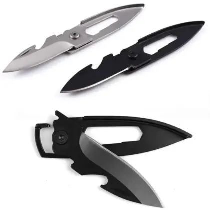 Outil pliant multifonction plein air noir