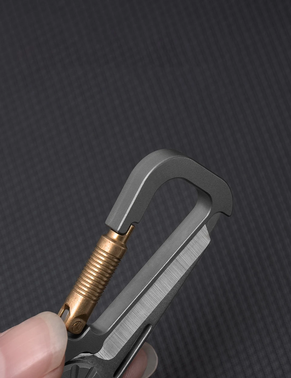 Mousqueton outil multifonction edc bicolore – Image 7