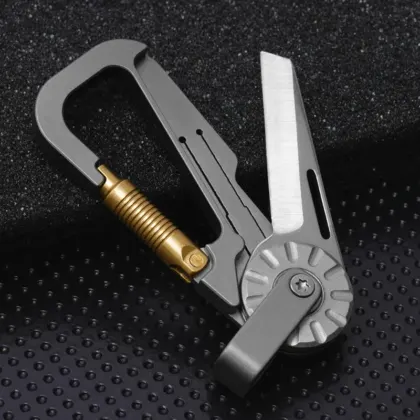 Mousqueton outil multifonction edc bicolore