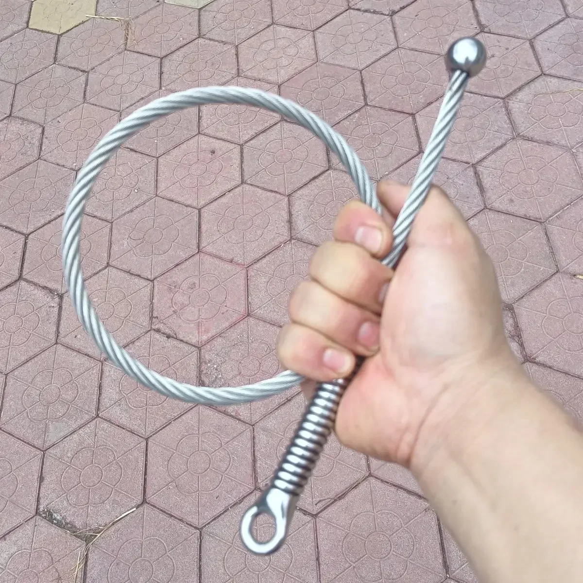 Fouet Tactique Flexible en Acier Inoxydable
