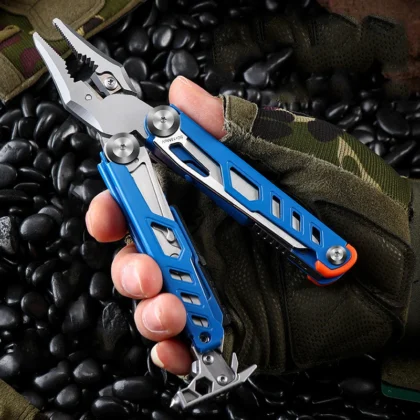 Marteau Multifonction de Camping 18-en-1 Noir 14cm
