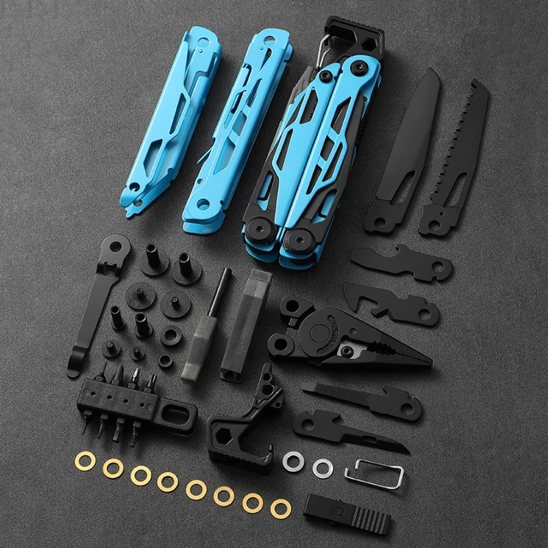 Pince Multitool 25-en-1 Haute Performance – Design Tactique Bleu – Image 14