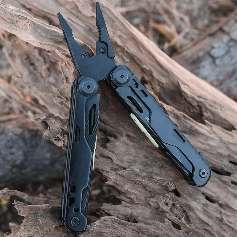 Pince Multifonction Tactique Noire 11cm avec Kit d'Embouts – Image 2