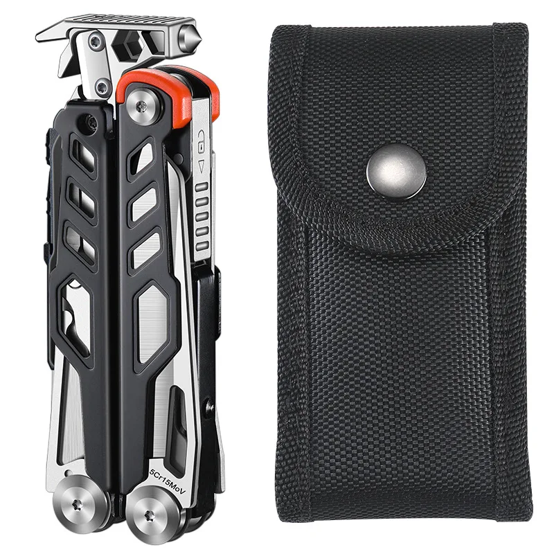 Marteau Multifonction de Camping 18-en-1 Noir 14cm – Image 7