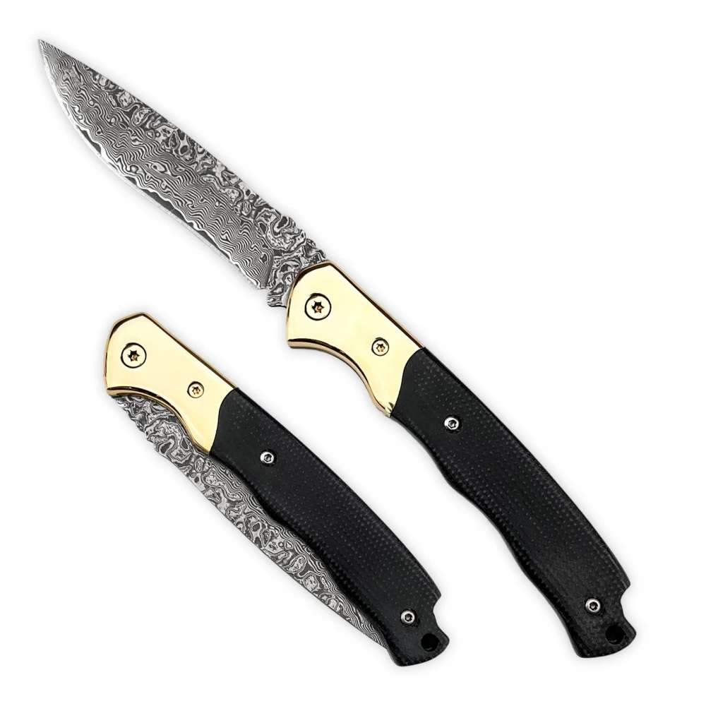 Outil Pliant en Acier Damas et Micarta 19.9cm – Image 7