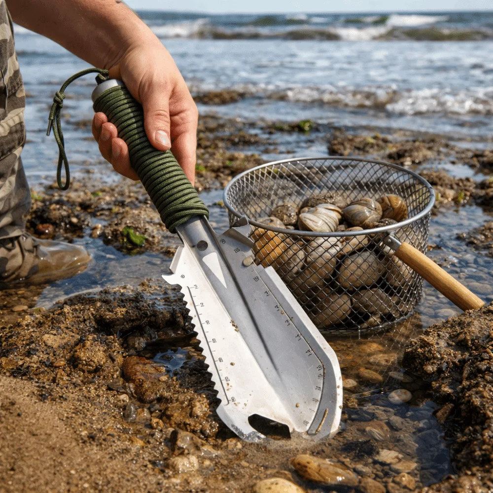Mini Pelle Truelle de Survie Tactique Bushcraft – Image 12