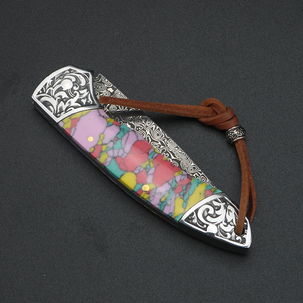 Outil Pliant d'Artisanat en Acier Damas – Image 6