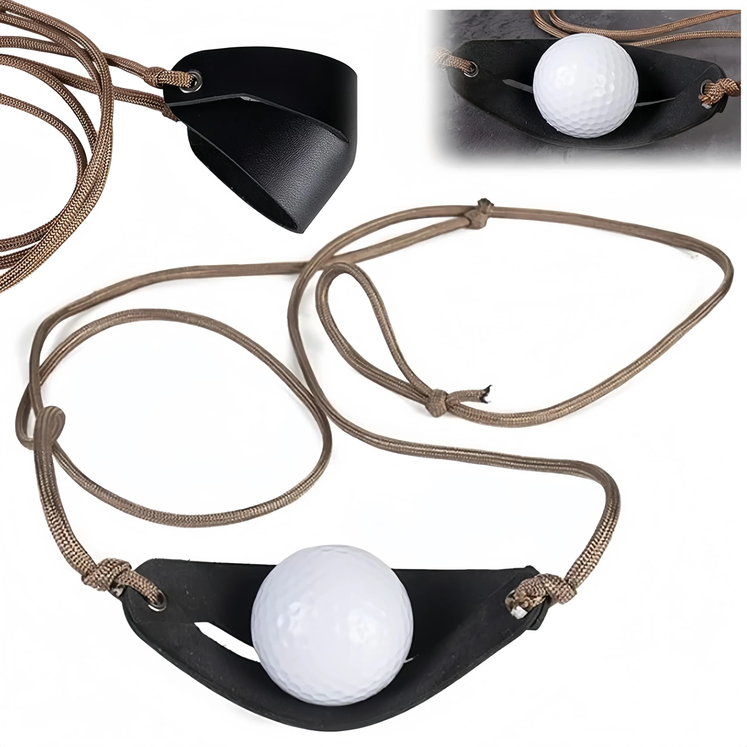Lanceur Traditionnel de Poche en Cuir et Cordage – Image 4