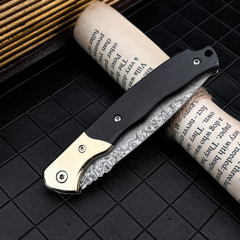 Outil Pliant en Acier Damas et Micarta 19.9cm – Image 17