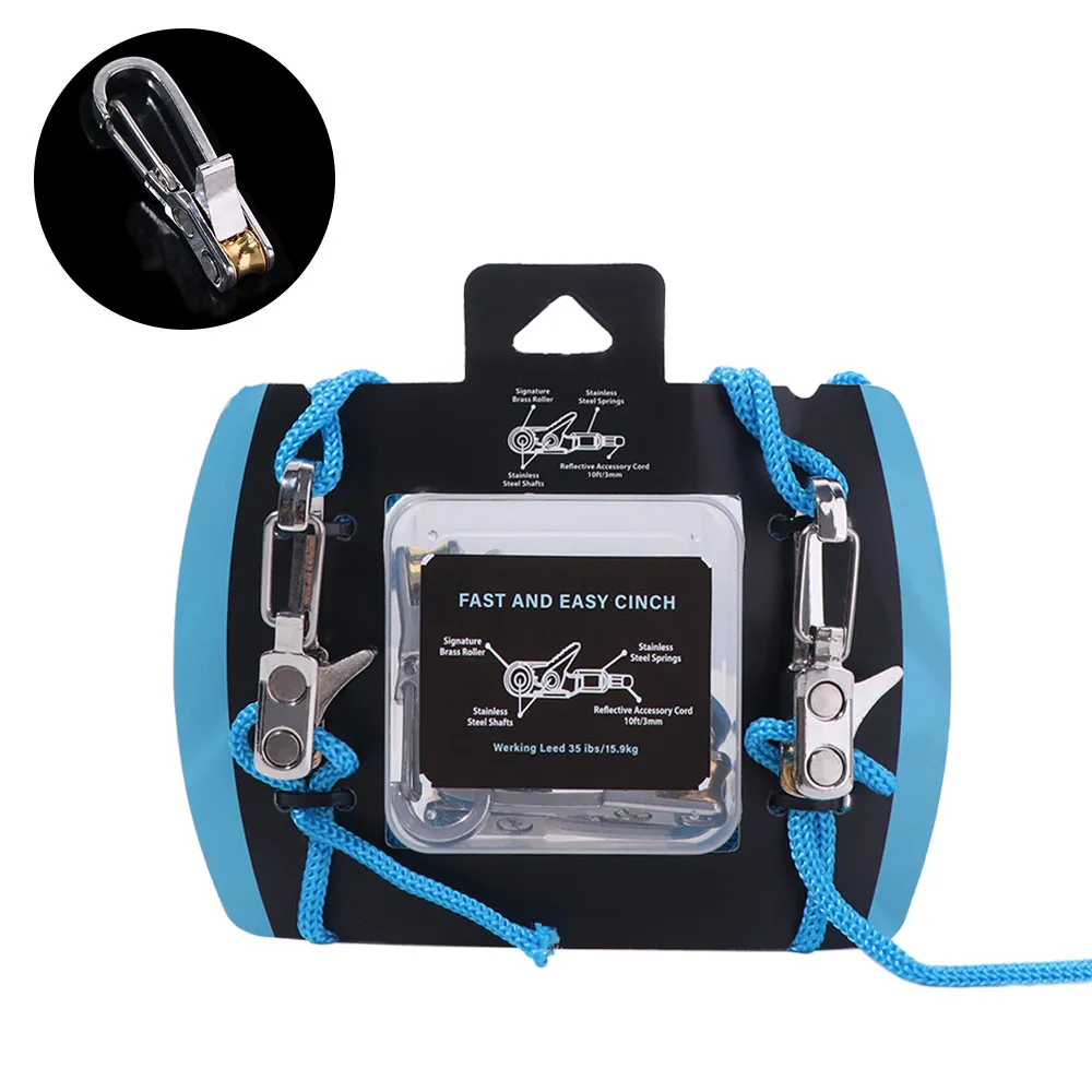 Kit tendeur à poulie et corde de camping bleu – Image 5