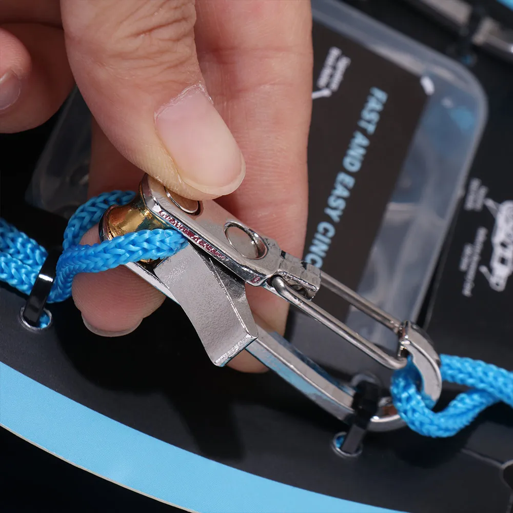 Kit tendeur à poulie et corde de camping bleu – Image 10