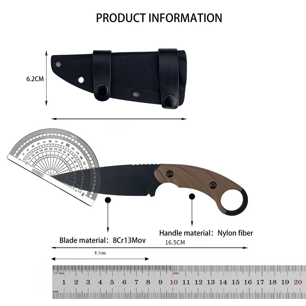 Outil Fixe Ergonomique 8Cr13MoV – Image 6